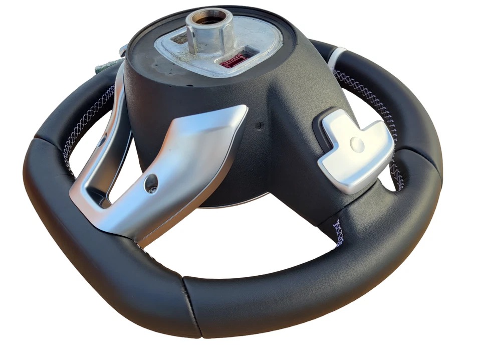 MERCEDES-BENZ AMG SPORT PACKAGE 2014+ WHITE STEERING WHEEL W205 W213 NAPPA NEW - Image 4